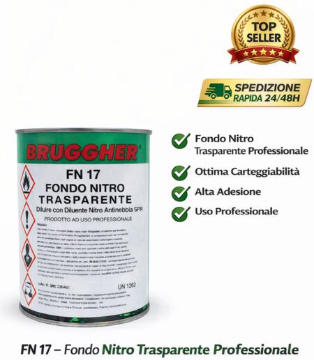 Fondo Nitro Turapori Trasparente per legno Rapido Riempitivo Carteggiabile