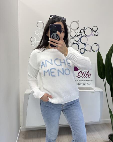 NOVITÀ Pull ANCHE MENO in 100% cotone