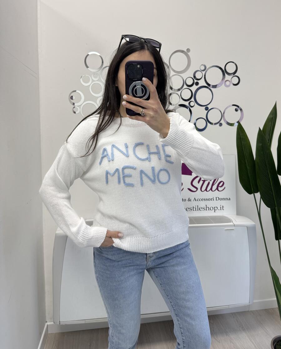 NOVITÀ Pull ANCHE MENO in 100% cotone
