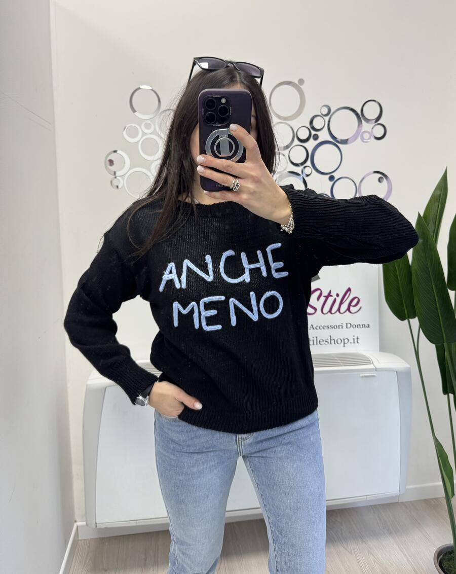 NOVITÀ Pull ANCHE MENO in 100% cotone