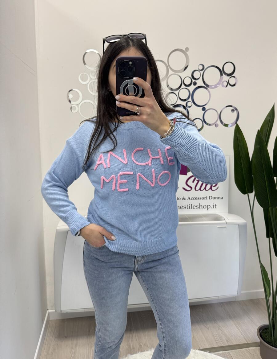 NOVITÀ Pull ANCHE MENO in 100% cotone
