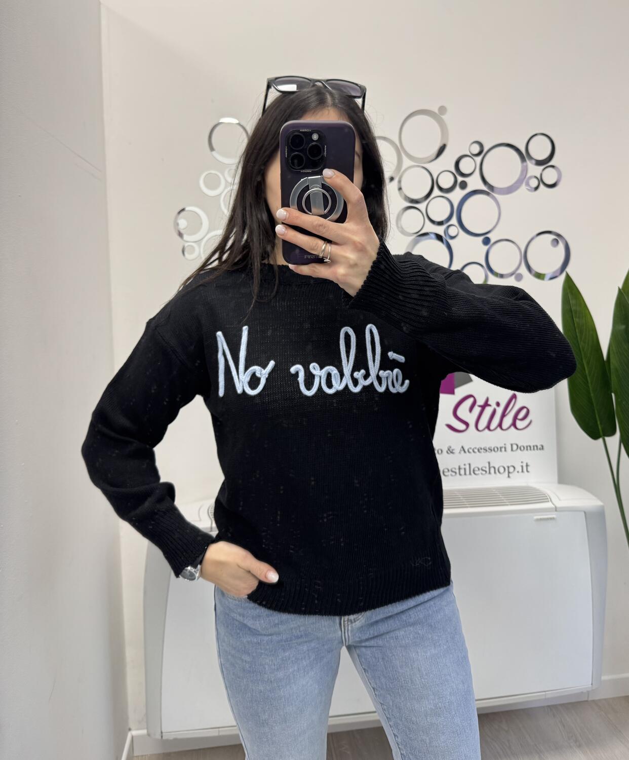 NOVITÀ Pull No vabbé in 100% cotone