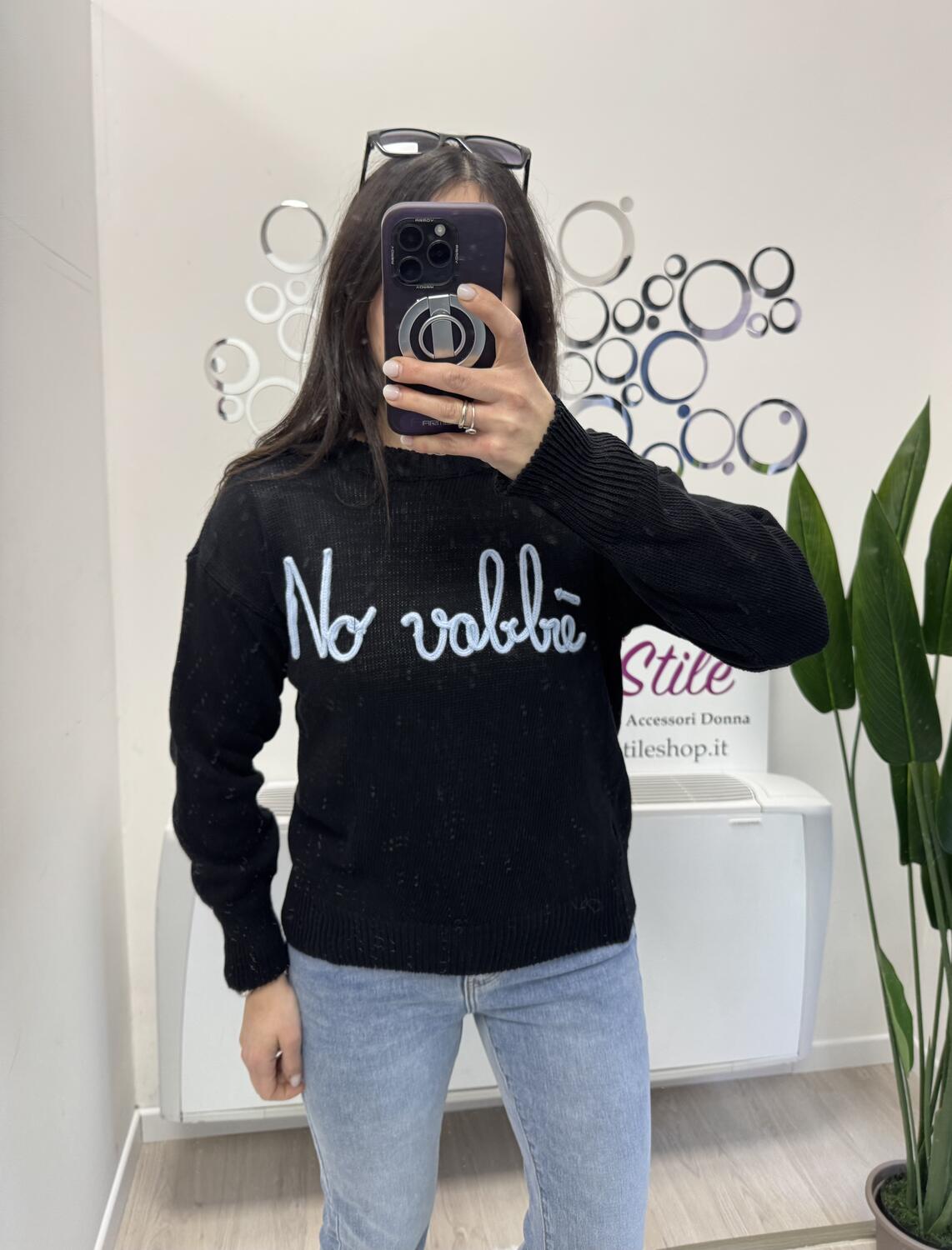 NOVITÀ Pull No vabbé in 100% cotone