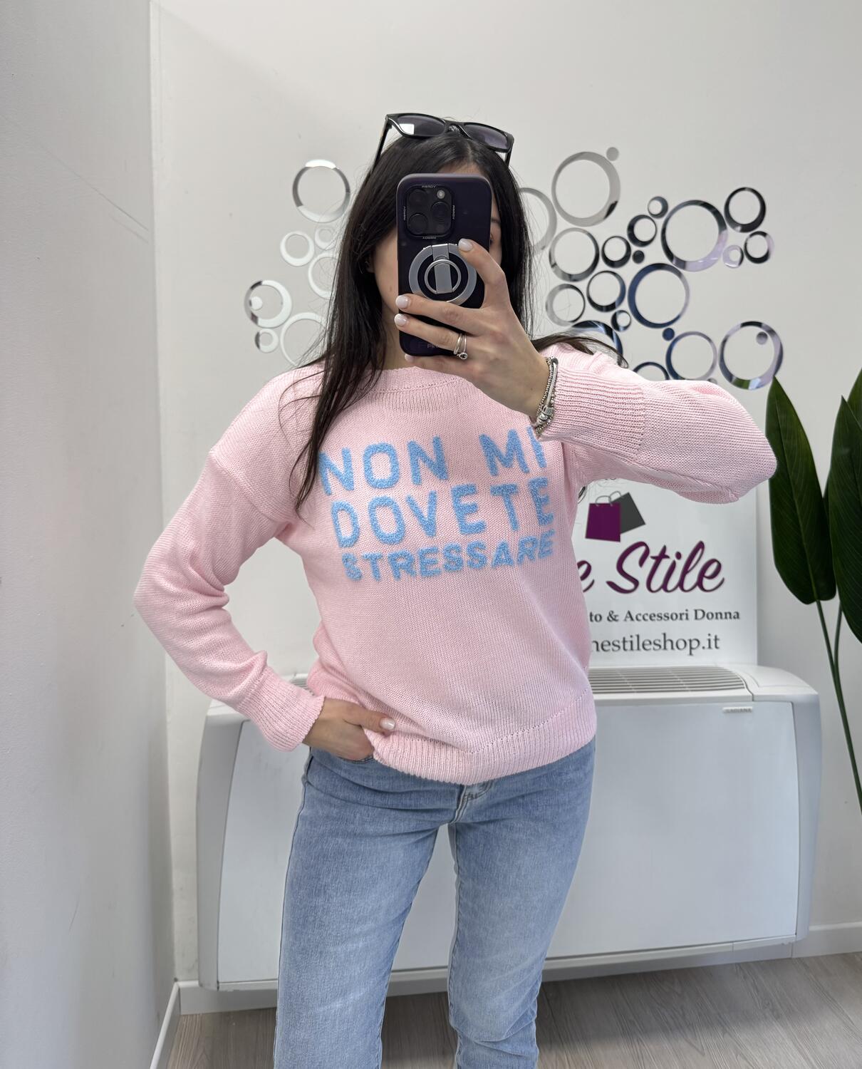 NOVITÀ Pull NON MI DOVETE STRESSARE in 100% cotone