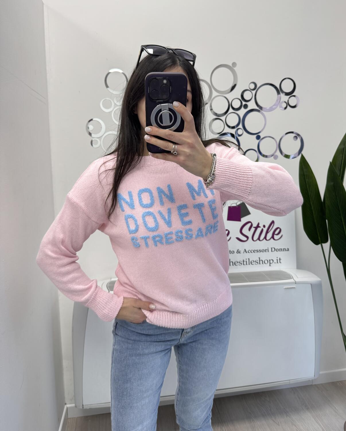 NOVITÀ Pull NON MI DOVETE STRESSARE in 100% cotone