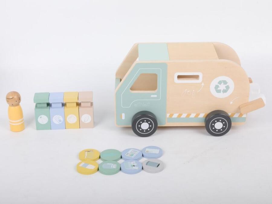 Camion spazzatura In Legno