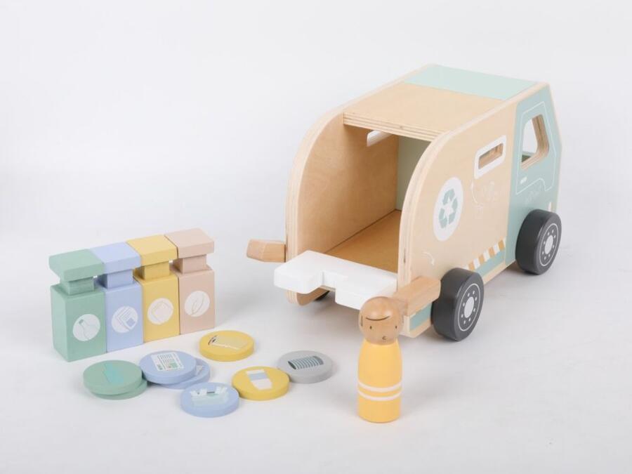 Camion spazzatura In Legno