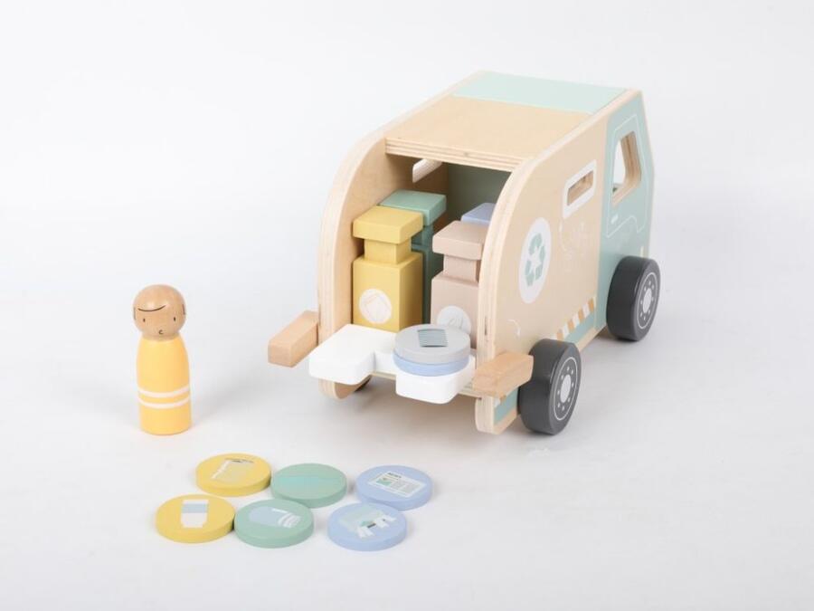 Camion spazzatura In Legno