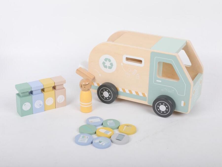 Camion spazzatura In Legno