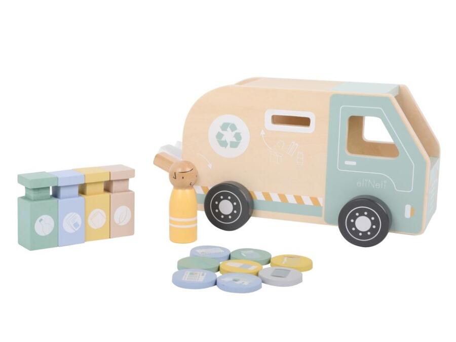 Camion spazzatura In Legno