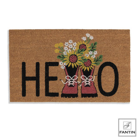 Fantin Argenti – Zerbino “Hello Stivali e Girasoli” in Fibra di Cocco