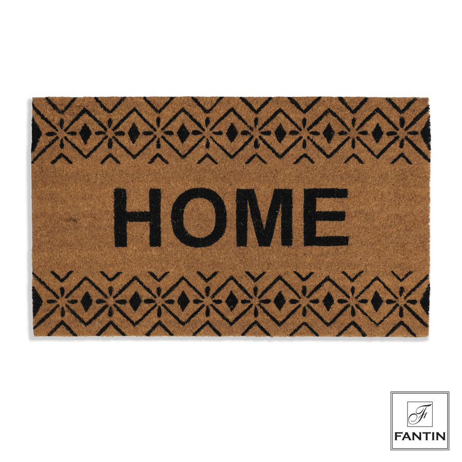 Fantin Argenti – Zerbino “Home con Decoro Greca” in Fibra di Cocco