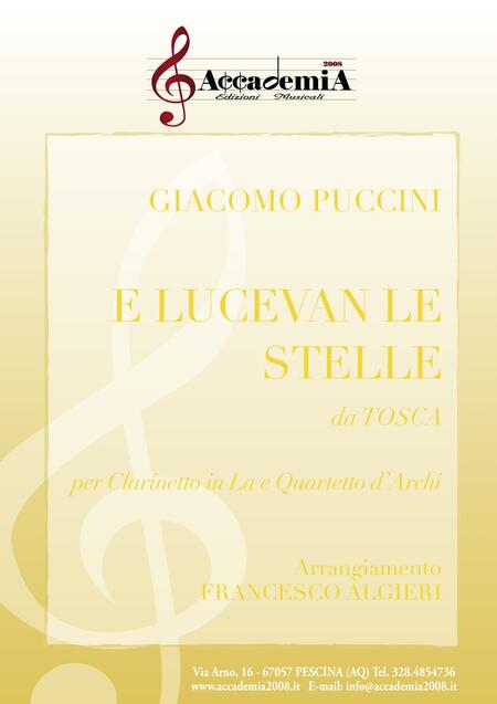 E LUCEVAN LE STELLE - Francesco Algieri / Giacomo Puccini
