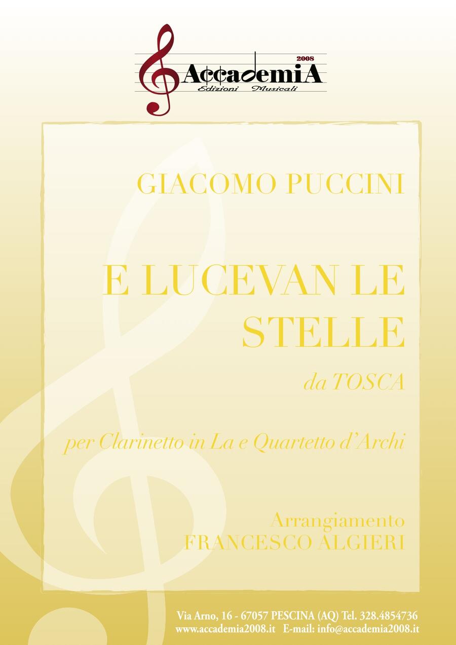E LUCEVAN LE STELLE - Francesco Algieri / Giacomo Puccini