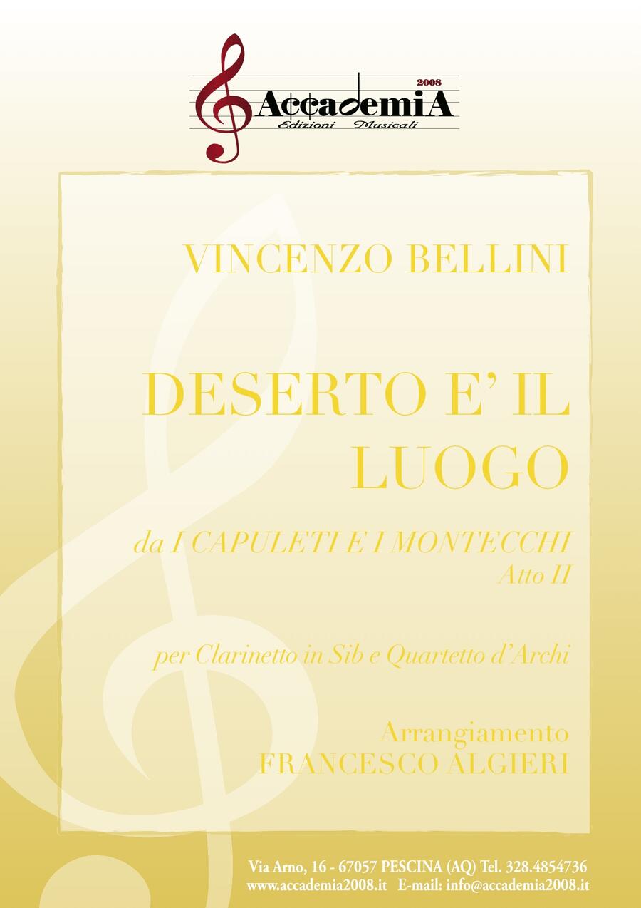 DESERO E' LUOGO - Francesco Algieri / Vincenzo Bellini