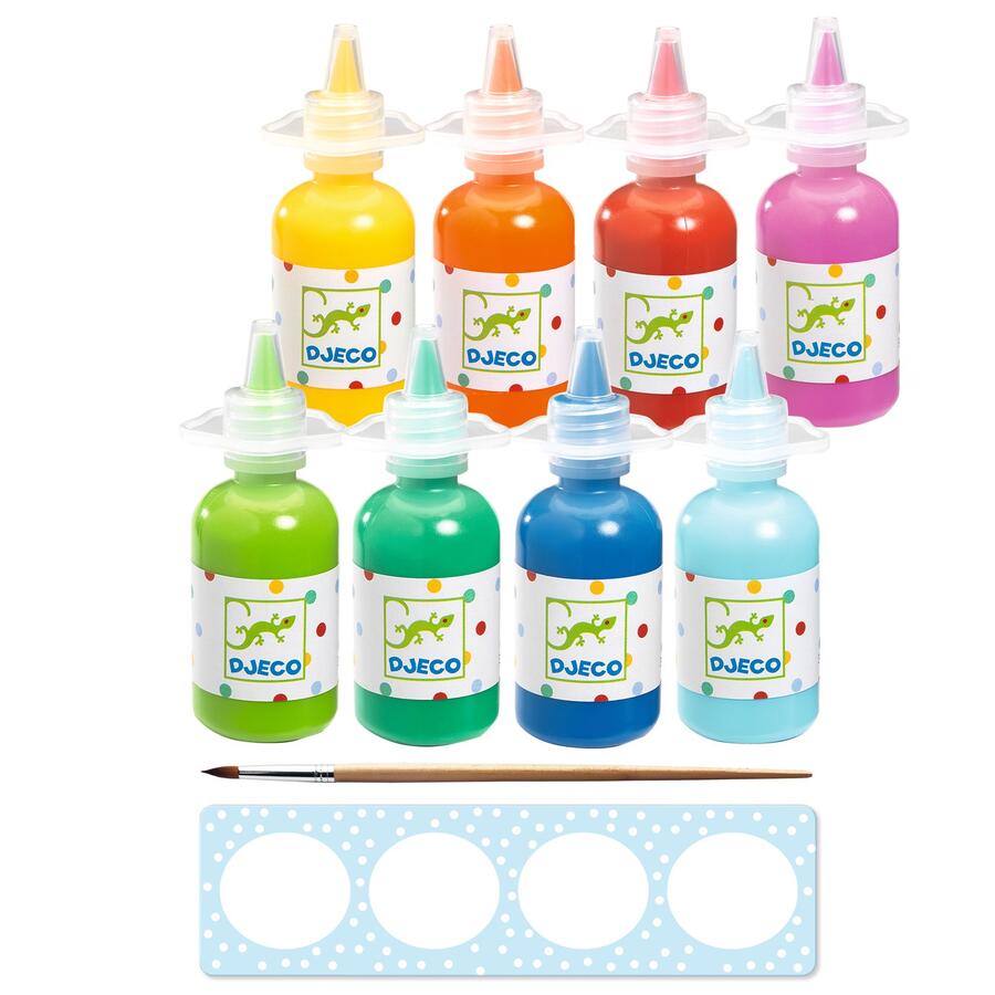 8 Bottles Of Poster Paint