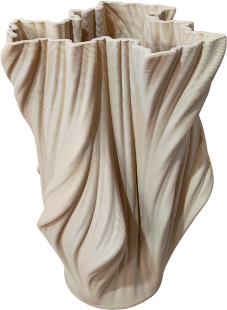 Palais Royal – Vaso Tortora Chiaro in Porcellana Biscuit H33 cm