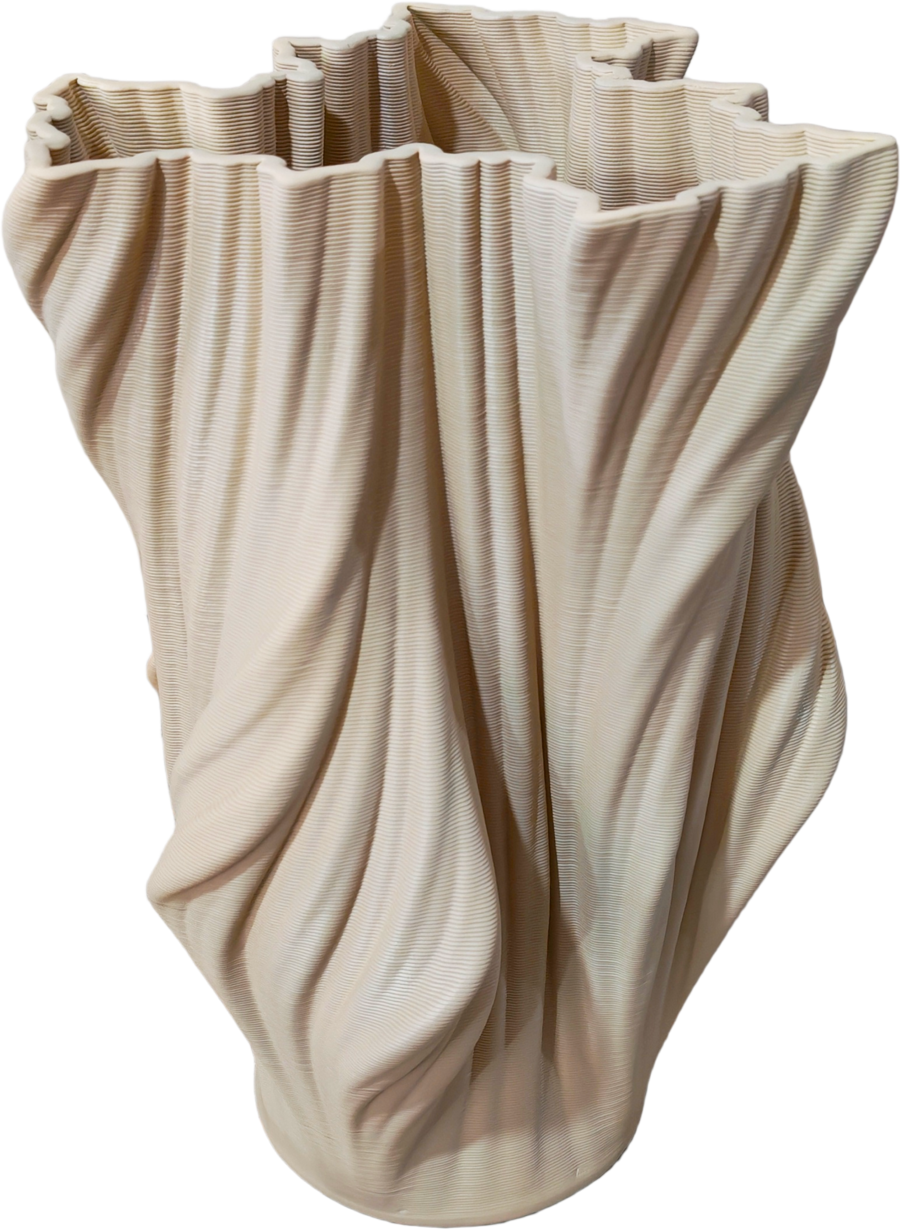 Palais Royal – Vaso Tortora Chiaro in Porcellana Biscuit H33 cm