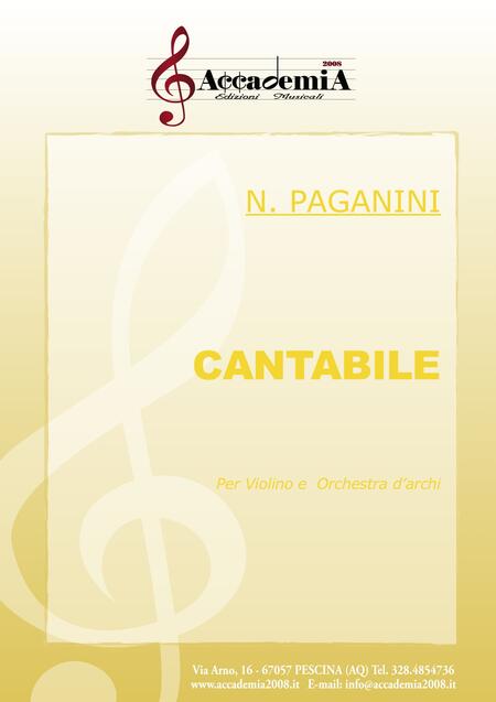 CANTABILE (Violino e Orchestra d'Archi) - Nicola Gaeta / Anton Bianco / Nicolò Paganini
