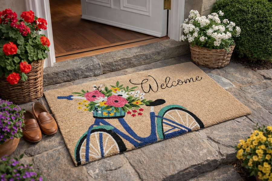 Fantin Argenti – Zerbino “Welcome Bicicletta” in Fibra di Cocco