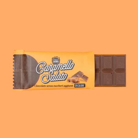 Cioccolato senza zuccheri aggiunti CARAMELLO SALATO 25gr