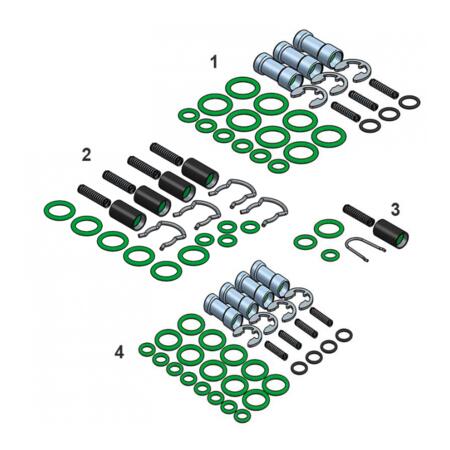 KIT REVISIONE INIETTORI AC W-01 4 CIL