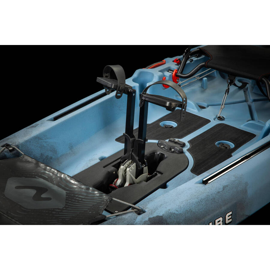 Kayak da pesca a pedali Vibe Makana 100 con sistema a pinnette X Drive - Raven - 305 cm