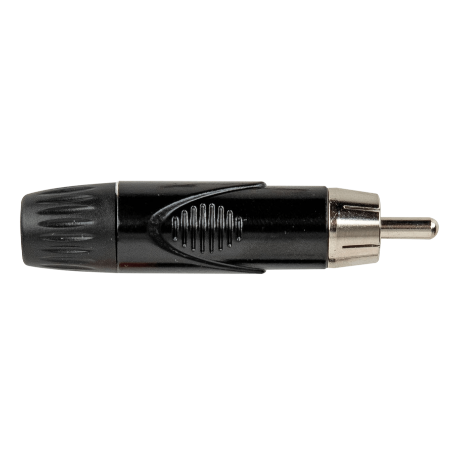 DAP Connettore RCA, maschio, alloggiamento di colore nero