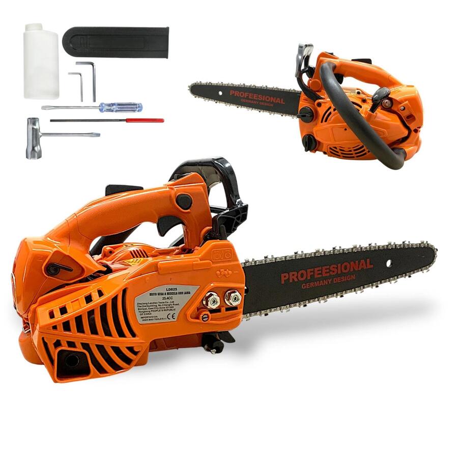 Motosega a Scoppio per Potatura 25CC 0.9kW Leggera 2.4Kg con Lama Carving 30cm