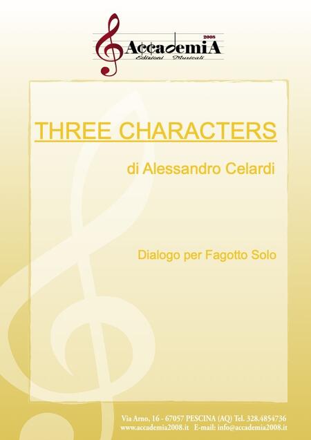 THREE CHARACTERS - Alessandro Celardi