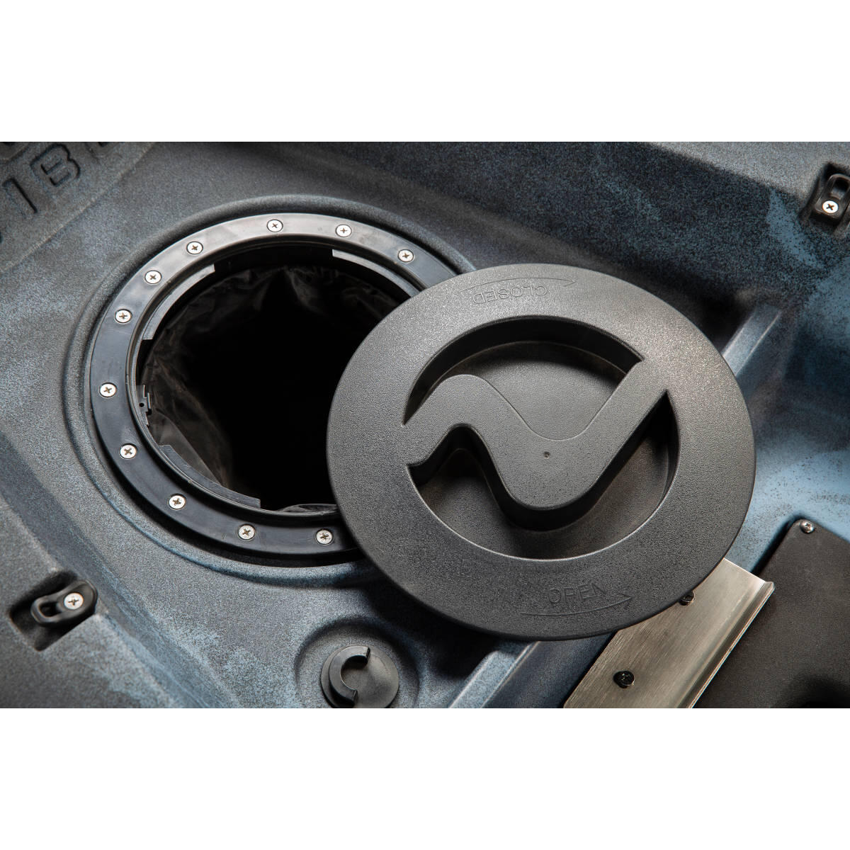 Kayak da pesca a pedali Vibe Makana 100 con sistema ad elica Impulse Drive - Raven - 305 cm