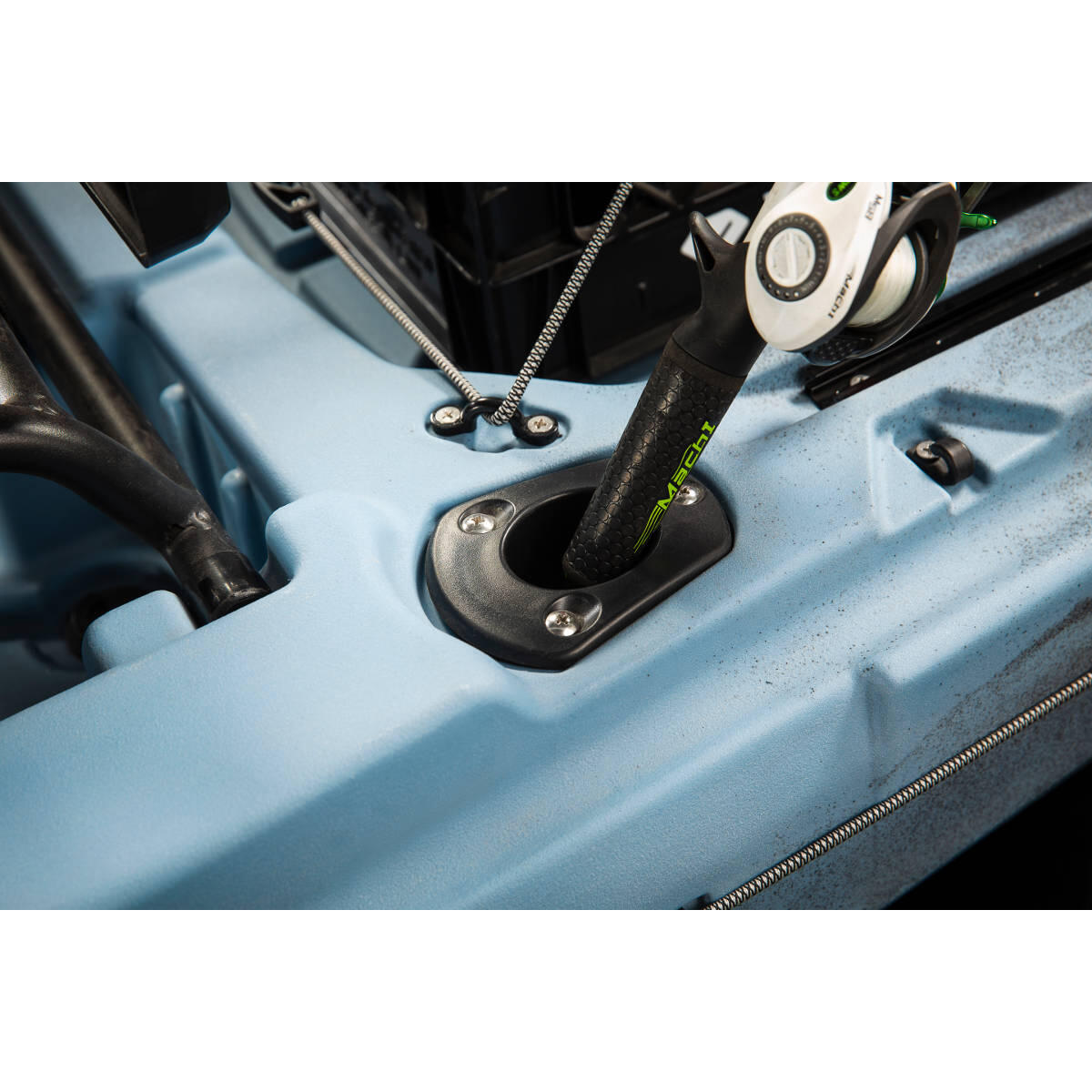 Kayak da pesca a pedali Vibe Makana 100 con sistema ad elica Impulse Drive - Raven - 305 cm