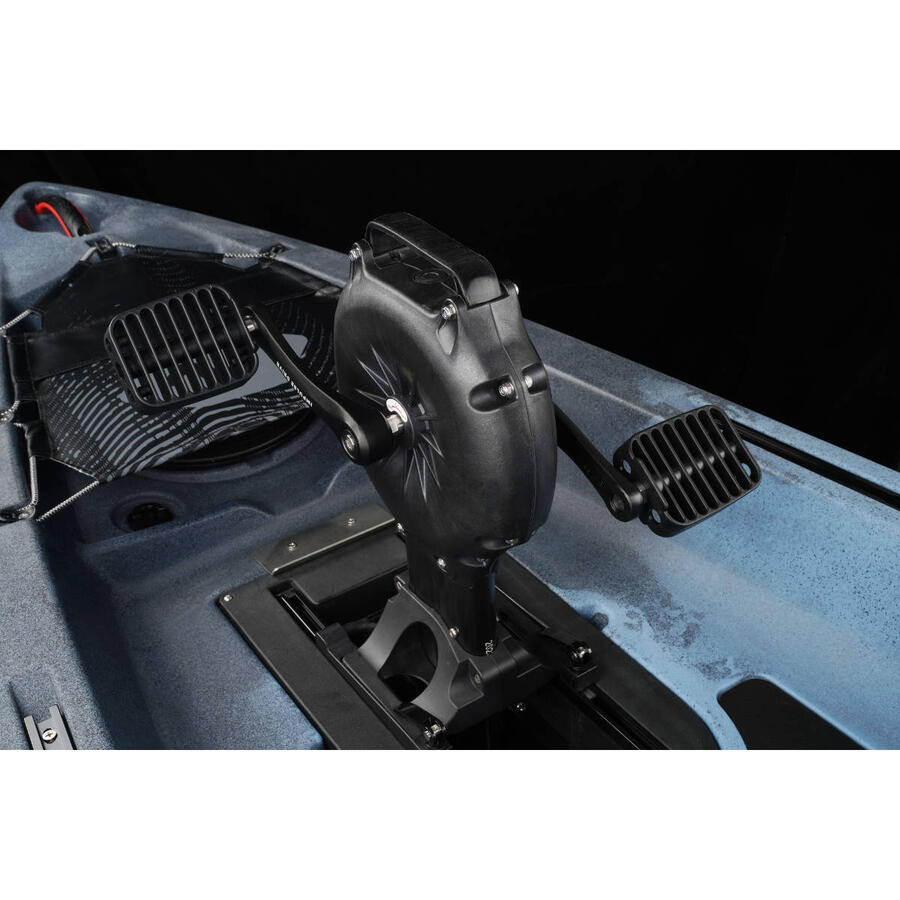 Kayak da pesca a pedali Vibe Makana 100 con sistema ad elica Impulse Drive - Raven - 305 cm