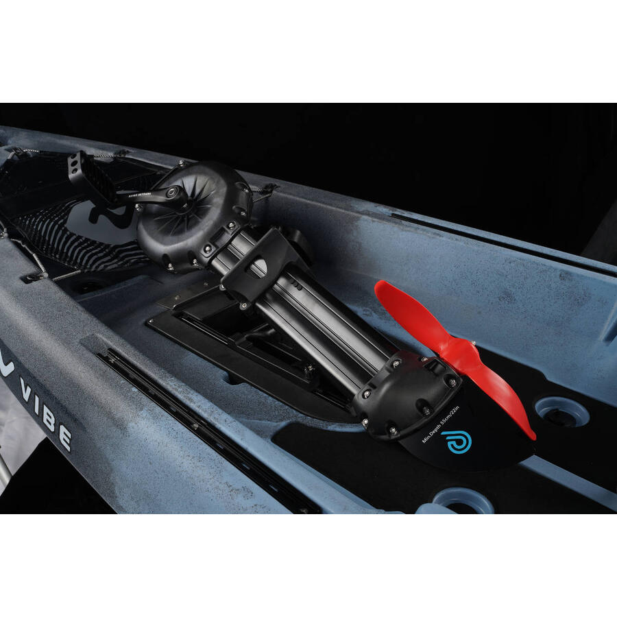 Kayak da pesca a pedali Vibe Makana 100 con sistema ad elica Impulse Drive - Raven - 305 cm