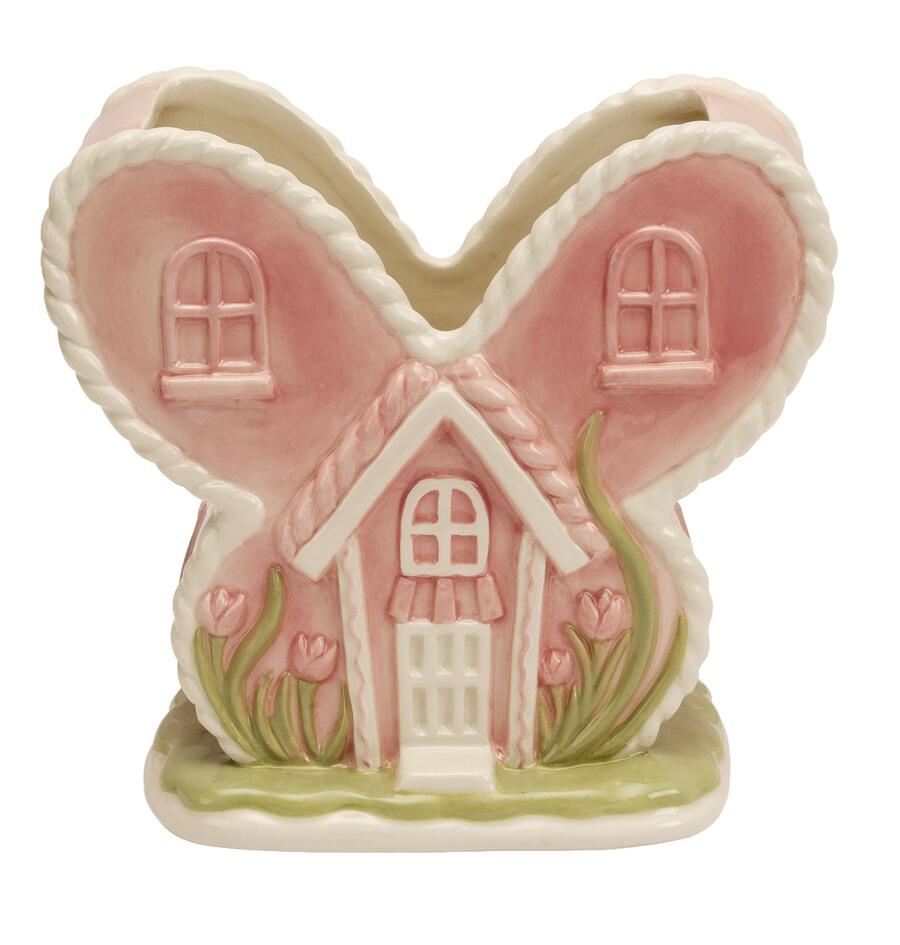 Palais Royal – Vaso in Ceramica Dipinta a Mano 21x13x20h cm