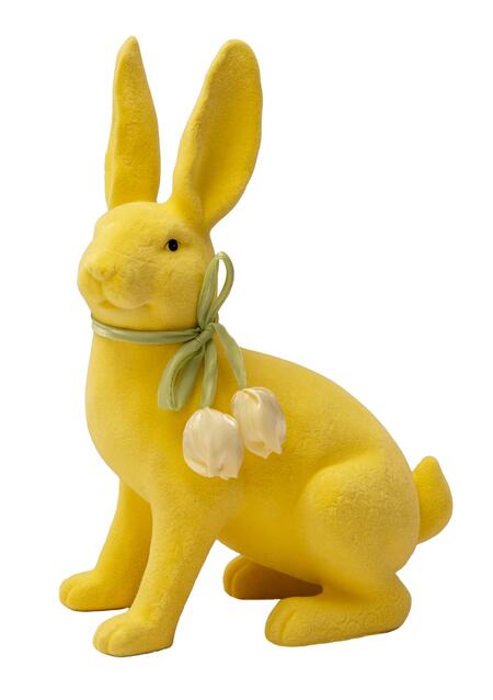 Palais Royal – Coniglio Giallo con Tulipano in Resina