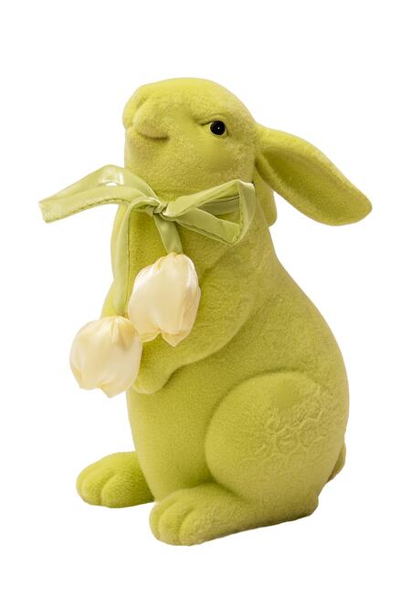 Palais Royal – Coniglio Verde con Tulipano in Resina