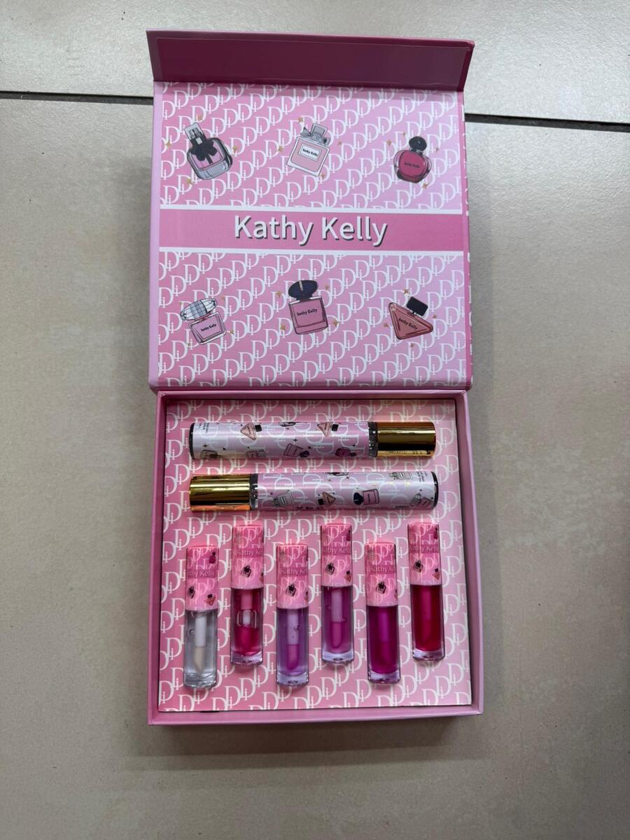 KATHY KELLY KIT 2 PROFUMI+6 LIPGLOSS (Similare Dior)
 [Quantità minima è di 6 pezzi]