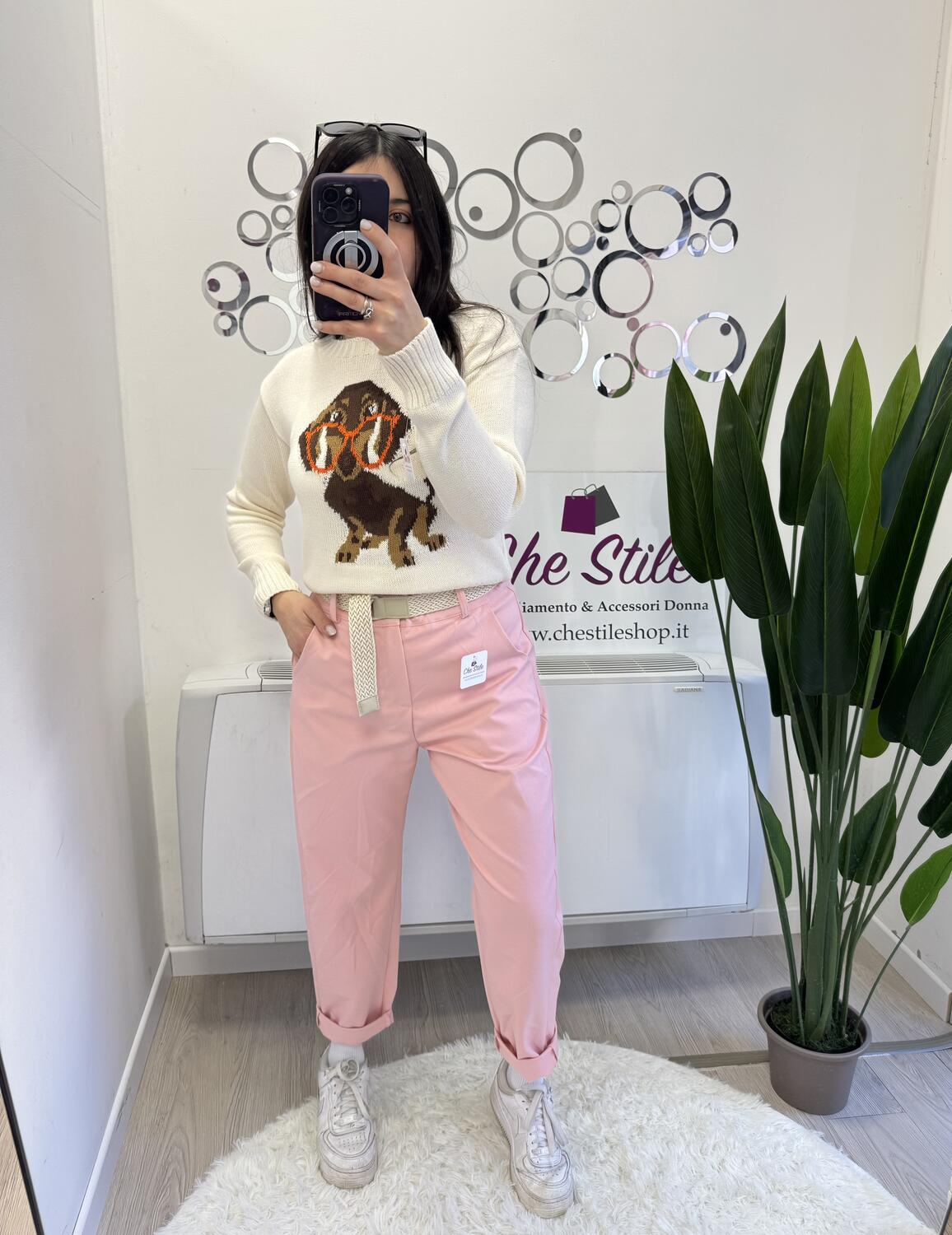 NOVITÀ Pull girocollo con bassotto