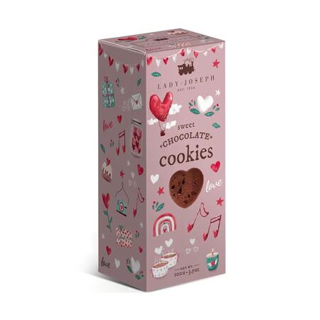 Biscotti al cioccolato a forma di cuore