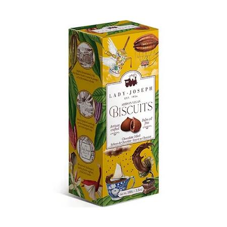 Biscotti vegani ripieni di cioccolato