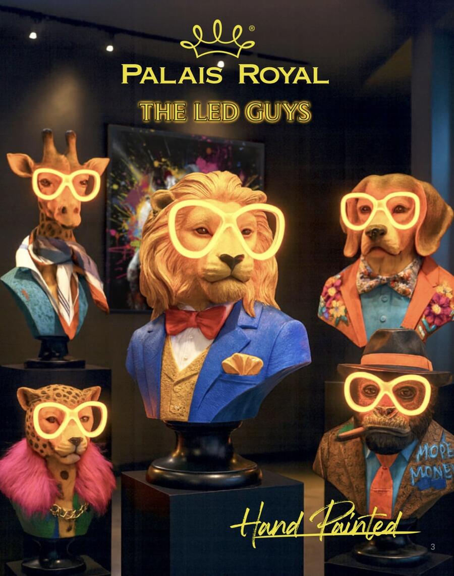 Palais Royal – Busto Decorativo Led Gorilla “Frank” in Resina 43 cm