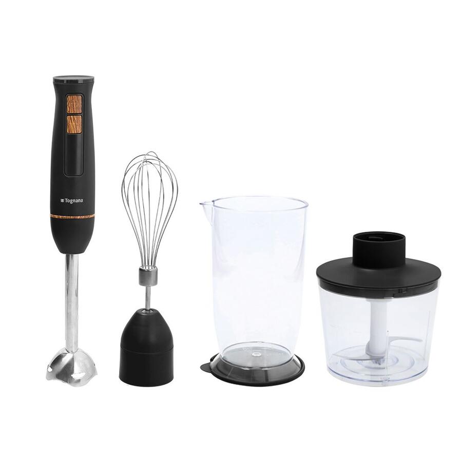 Tognana - Frullatore a immersione 3in1 Black&Wood Nero-Legno
