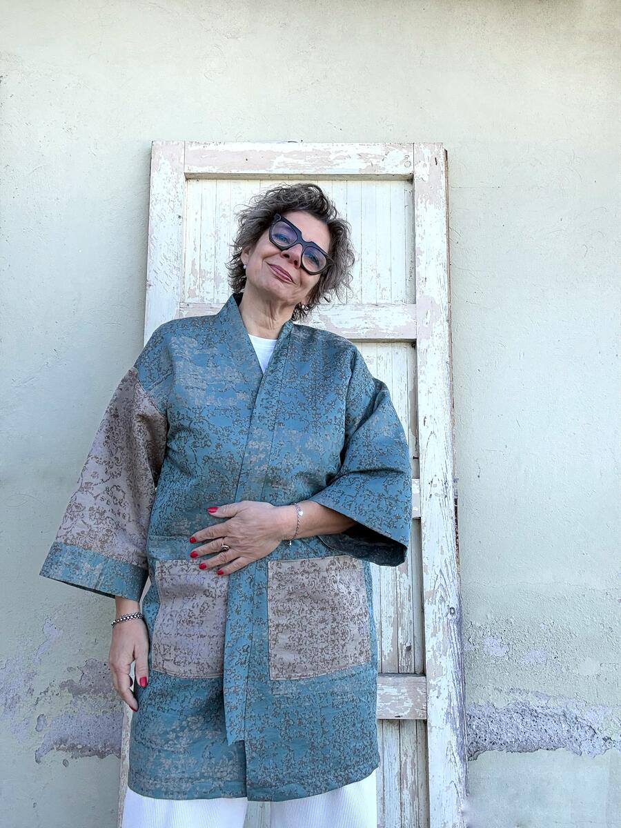 Kimono due tessuti 