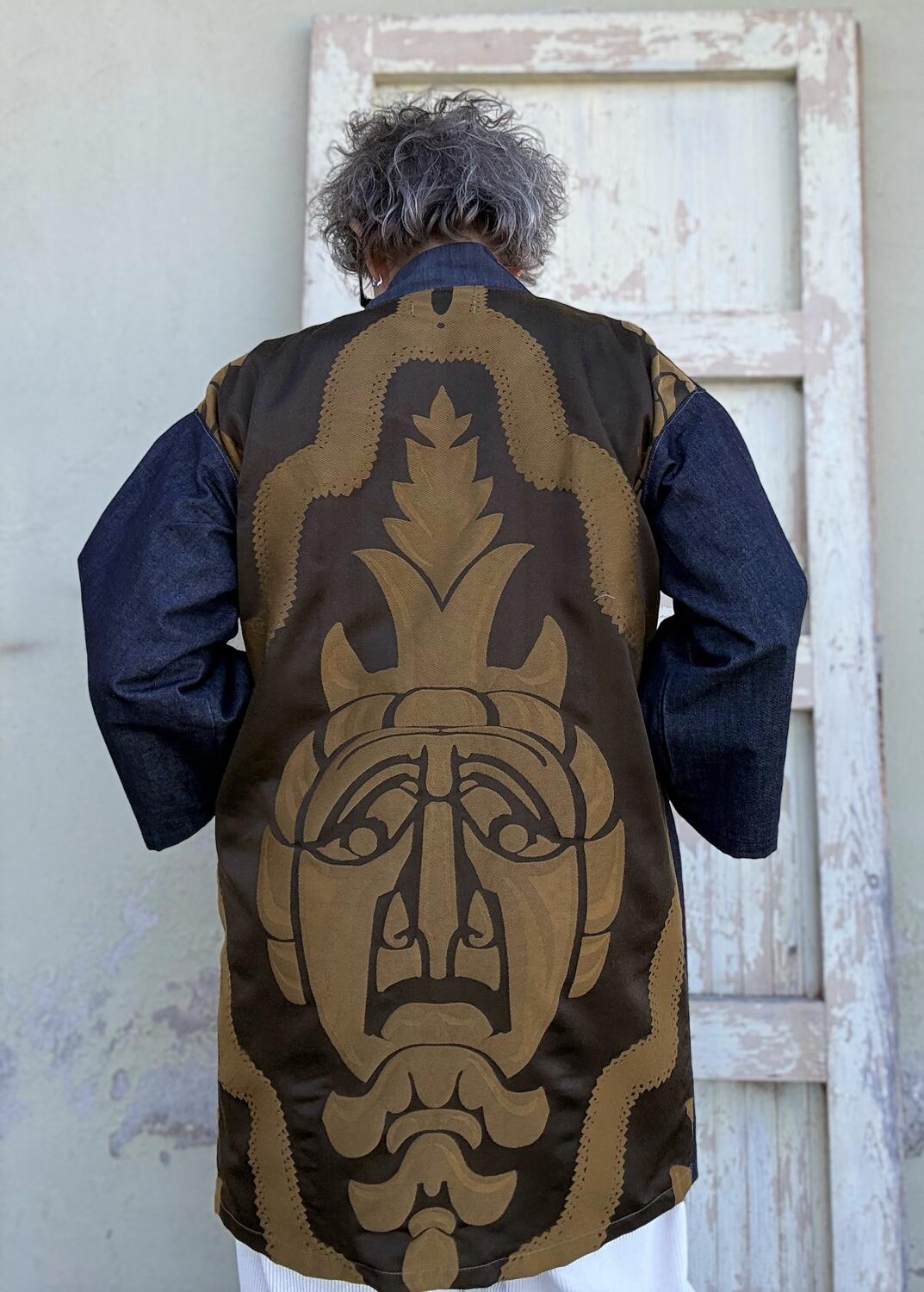 Kimono tragicomico marrone 