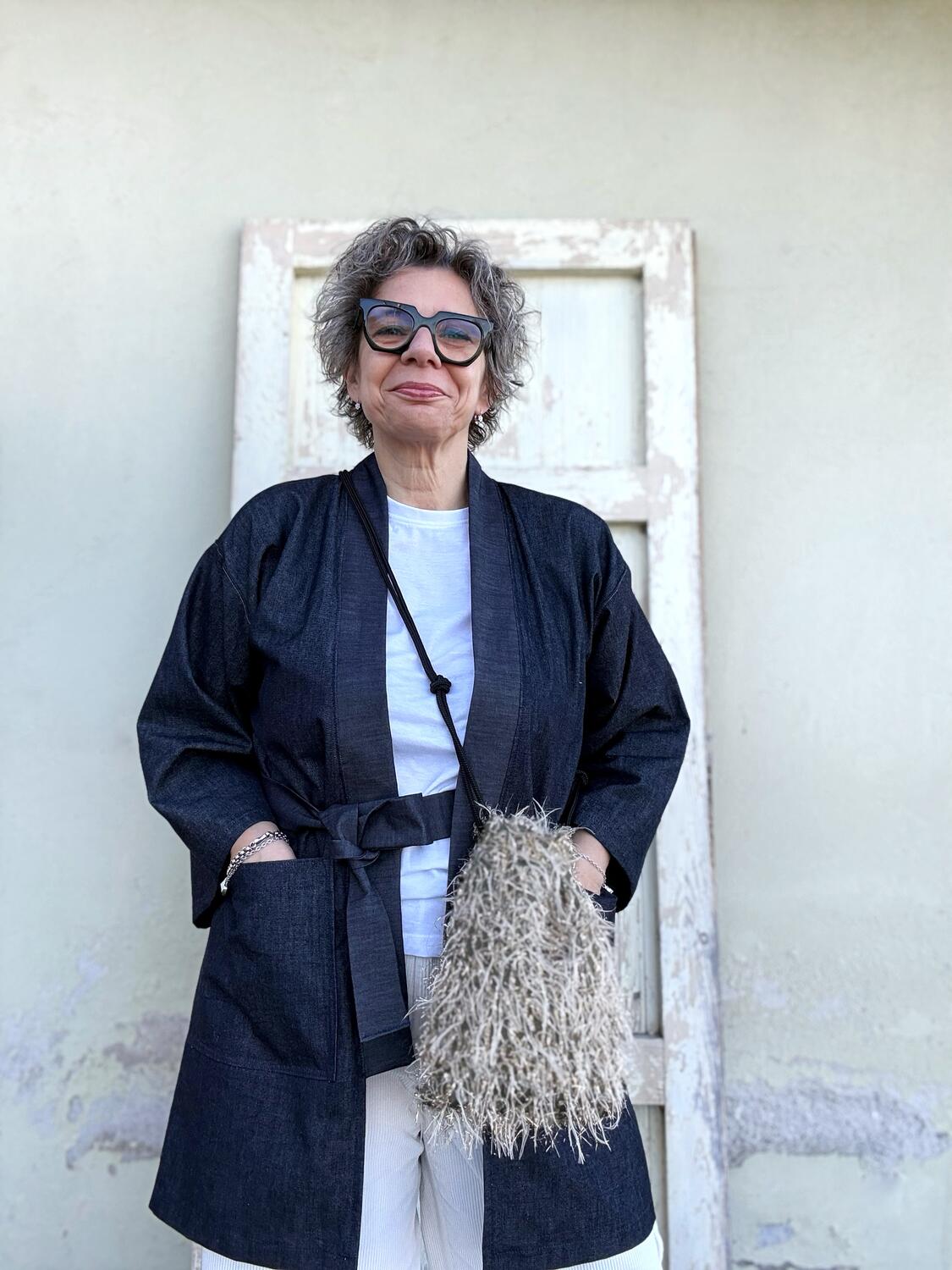 Kimono tragicomico marrone 