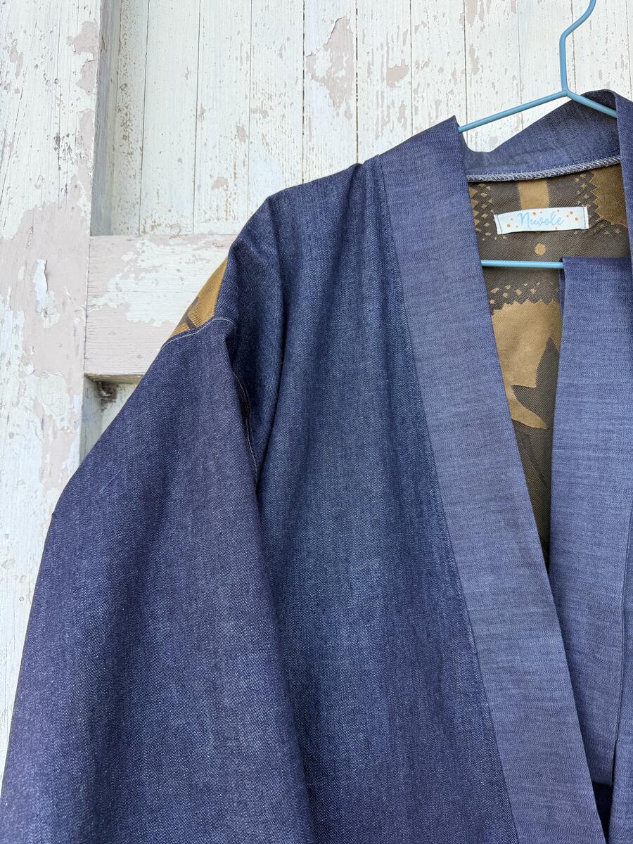 Kimono tragicomico marrone 