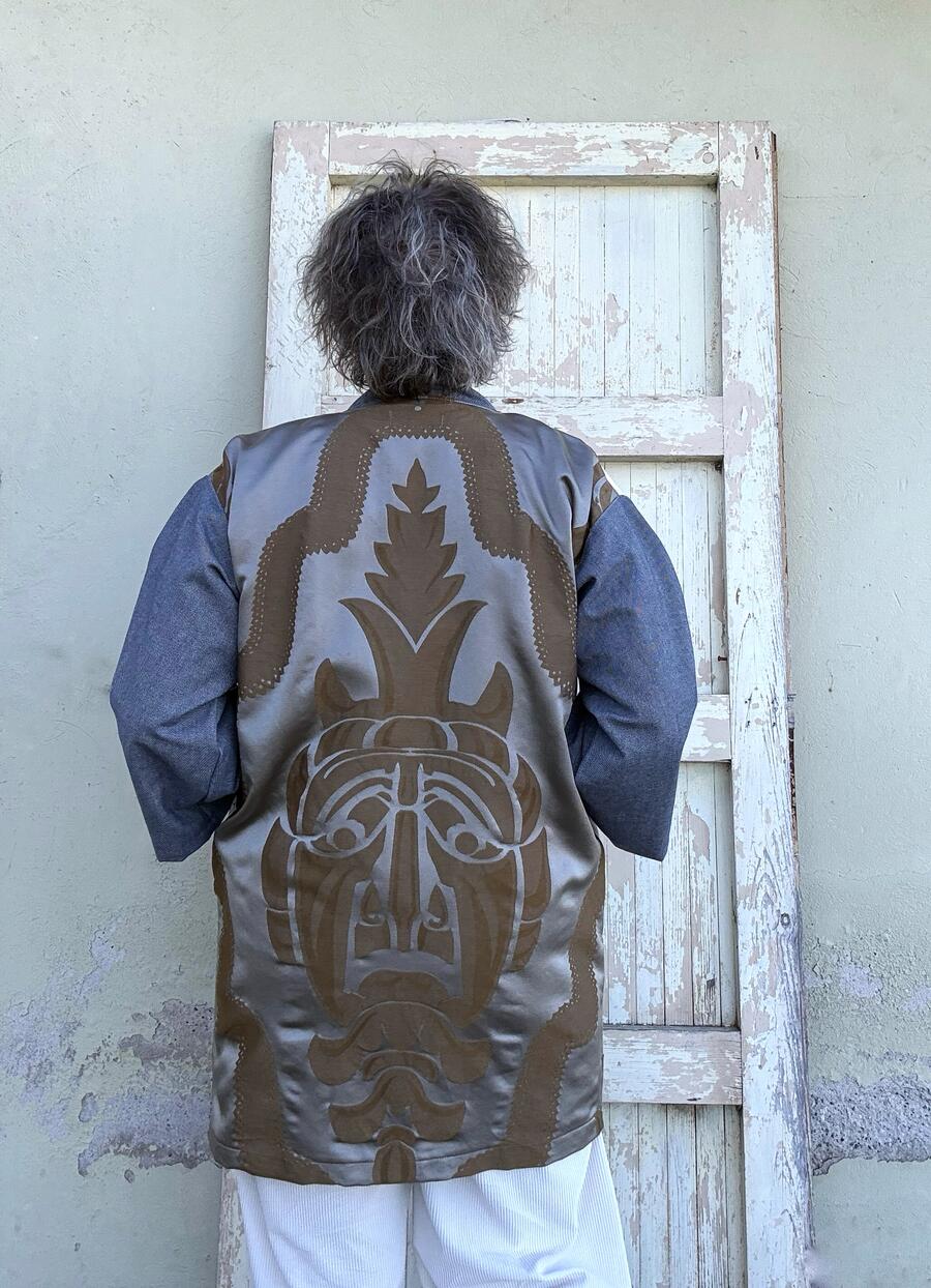 Copia di Kimono tragicomico grigio