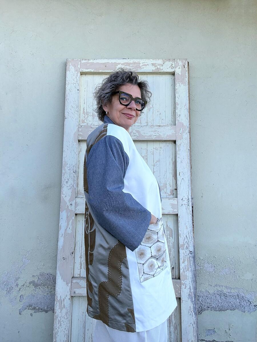 Copia di Kimono tragicomico grigio