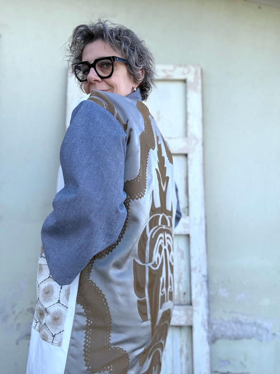 Copia di Kimono tragicomico grigio